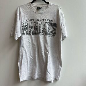 Soffe's Choice Men's United Stated Marines Quantico T-Shirt Grahic Gray Large
